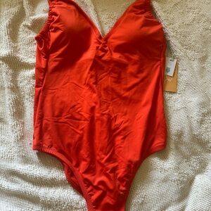Target Orange One-Piece Swimsuit